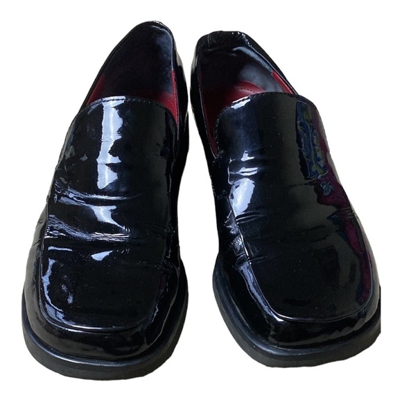 Franco Sarto Slip On Black Bocca Patent Leather Loafers​​​​​​ - Picture 1 of 7